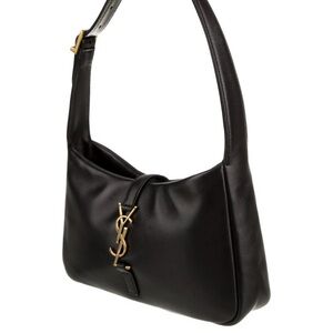 Yves Saint Laurent Black and Gold Shoulder Bag